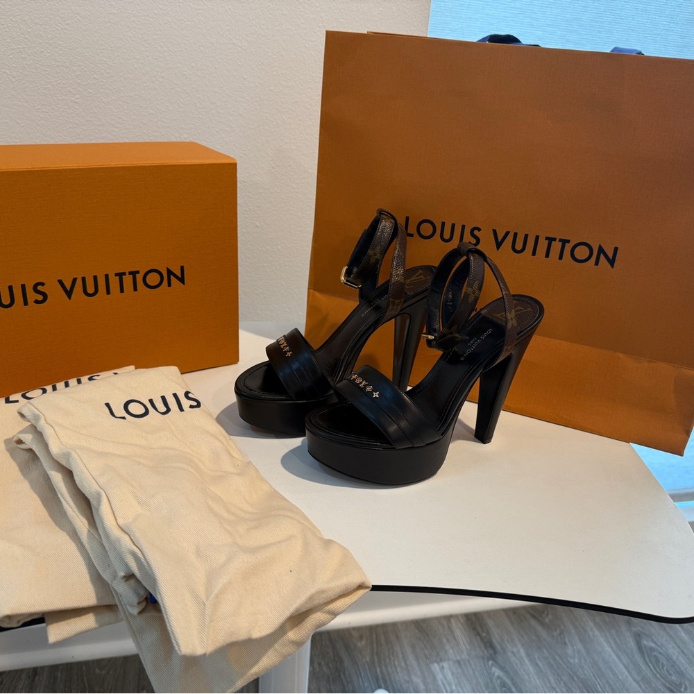 Louis Vuitton Black Platform Shoes